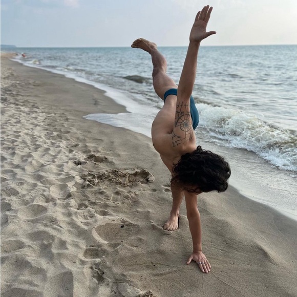 2(X)IST 2xist “Rio” Submerged/Cerulean Blue Swim Brief S/Small Rare - Picture 7 of 10